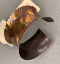 Bronze Anticlastic Cuff Bracelet