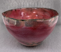 Rose Designed Enameled Bowl
