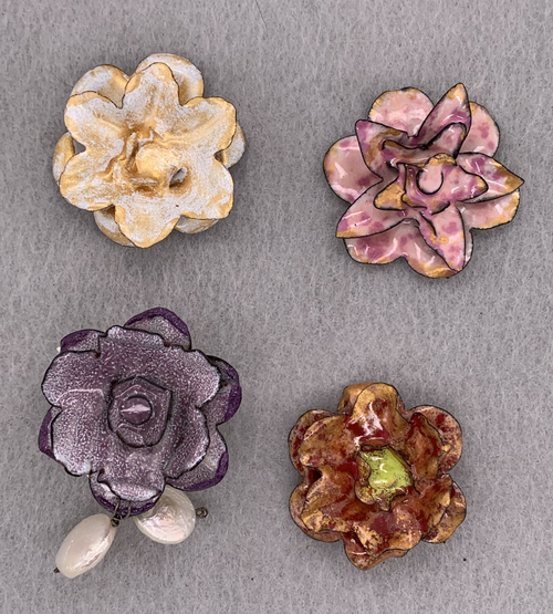 Colorful Flower Enamel Pins - Group 2