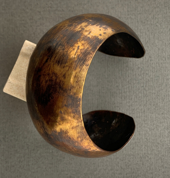 Chunky Copper Synclastic Cuff Bracelet