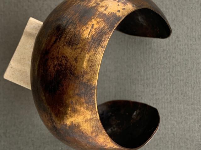 Chunky Copper Synclastic Cuff Bracelet