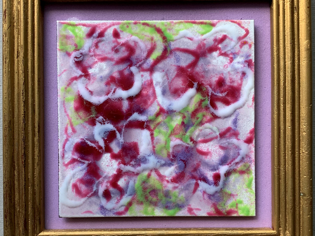 Mauve and Pink Enameled Pansies Wall Art