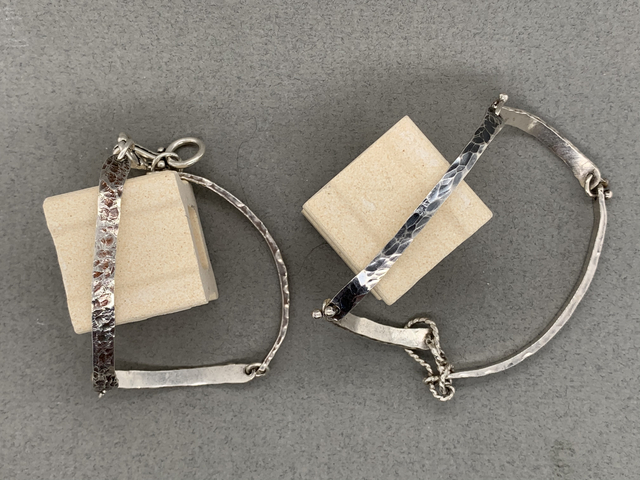 Sterling Silver Hammered Bracelet