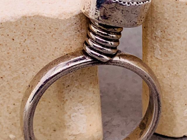 Sterling Silver Ring with Moonstone